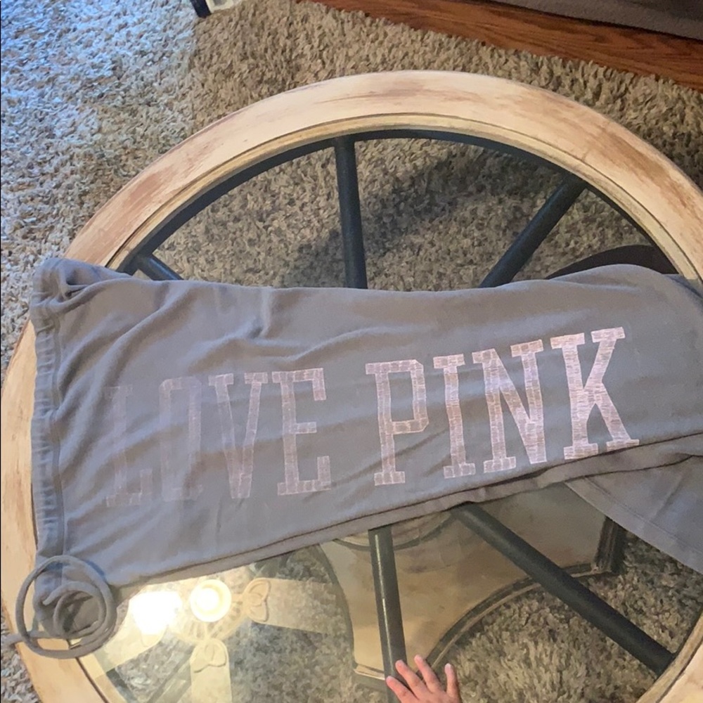 Pink sweat pants